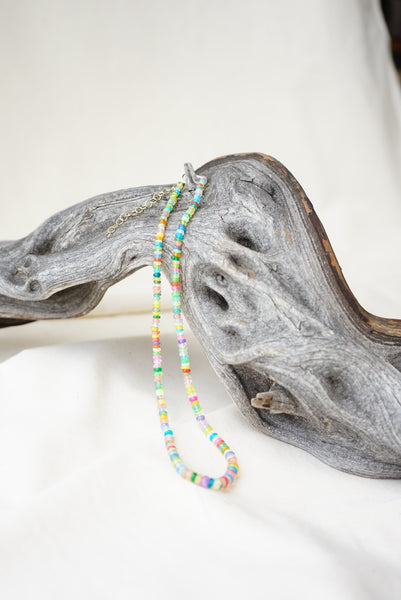Knot Mini Rainbow Opals Layering Necklace - Mag.Pi