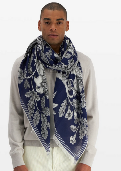 Etole 100 Archimede Scarf in Navy - Mag.Pi